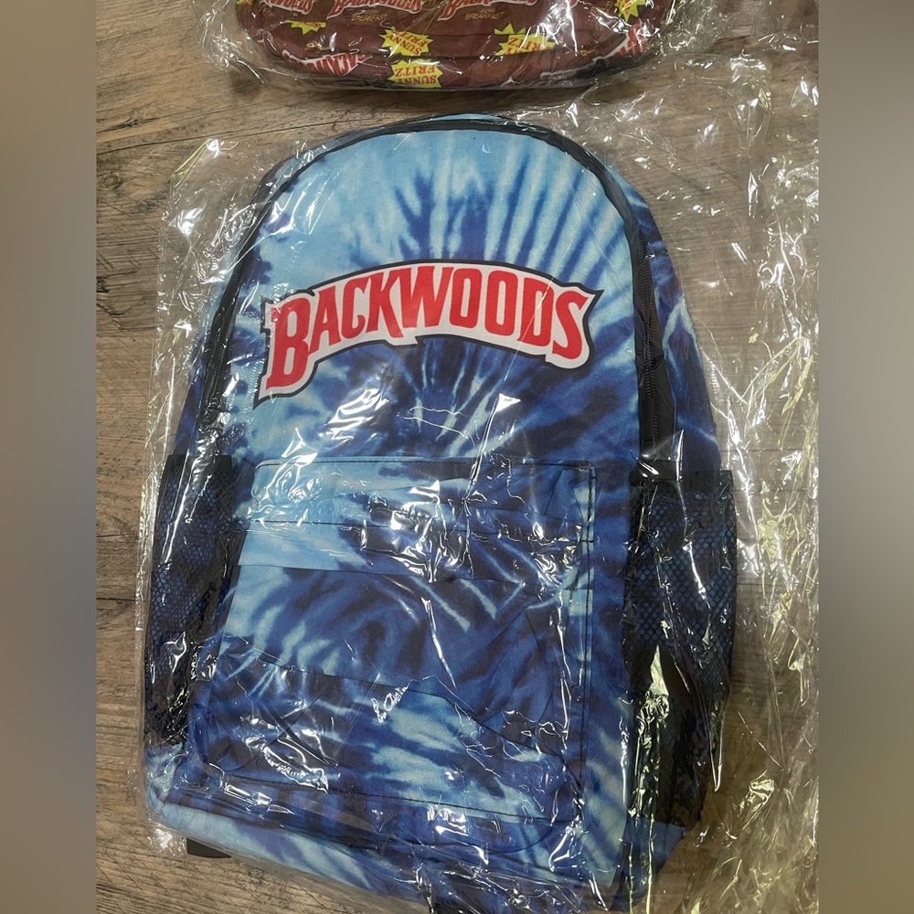 Backwoods Blue Tie-Dye Backpack